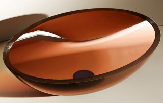 Раковина ABBER Kristall 50см коричневый AT2802Opal